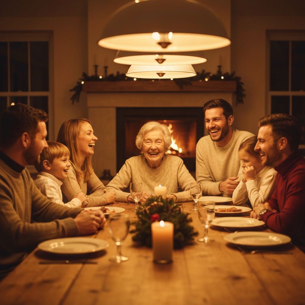 Elena con su familia